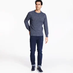 Marco Capelli Wool Silk Crew Neck Sweater - Blue
