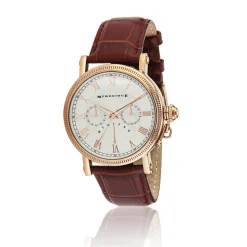 Newbridge Silverware Leather Strap Gents Watch - Brown