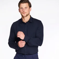 Olymp 24/7 Flex Modern Fit Shirt - Navy