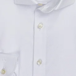 Olymp Diagonal Twill Body Fit Shirt - White