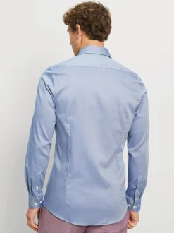 Olymp Diamond Structure Shirt - Navy