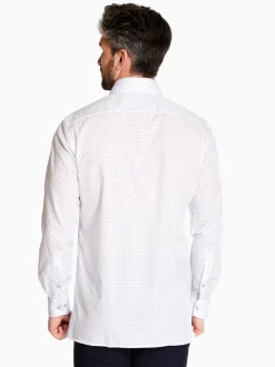 Olymp Faint Geo Shirt - White
