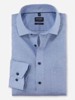 Olymp Geo Print Shirt - Blue