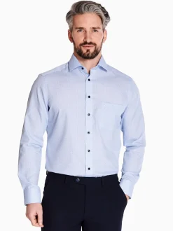 Olymp Geo Print Shirt - Blue