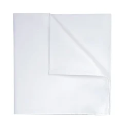 Profuomo Cotton Pocket Square 33x33 - White