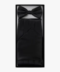 Profuomo Cumberband And Bow Tie Set - Black