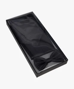 Profuomo Cumberband And Bow Tie Set - Black