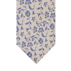 Profuomo Paisley Woven Silk Tie - Yellow