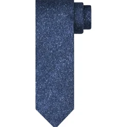 Profuomo Scatter Print Silk Tie - Navy