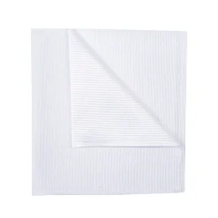 Profuomo Silk Pocket Square 33x33 - White