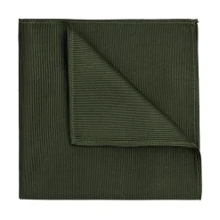 Profuomo Silk Pocket Square 33x33 - ARMY