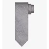 Profuomo Silk Print Tie - Grey