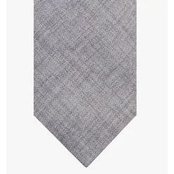 Profuomo Silk Print Tie - Grey