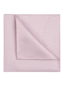 Profuomo Silk Woven Pocket Square - Pink