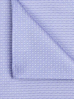 Profuomo Silk Woven Pocket Square - Blue