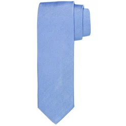 Profuomo Silk Woven Soft Rib Tie 8cm - Blue
