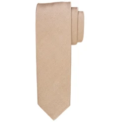 Profuomo Silk Woven Soft Rib Tie 8cm - Camel
