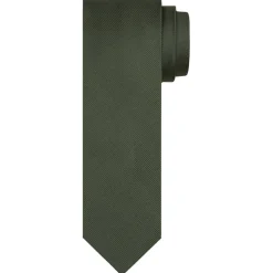 Profuomo Silk Woven Soft Rib Tie 8cm - ARMY