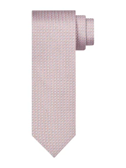 Profuomo Silk Woven Tie - Pink