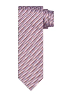 Profuomo Silk Woven Tie - Pink