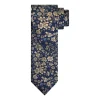 Profuomo Silk Woven Tie - Navy