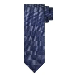 Profuomo Silk Woven Tie - Navy
