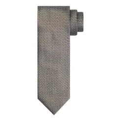 Profuomo Silk Woven Tie - Stone