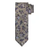 Profuomo Silk Woven Tie - Brown