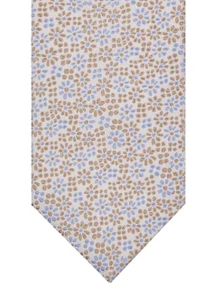 Profuomo Silk Woven Tie - Stone