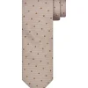 Profuomo Silk Woven Tie - Stone
