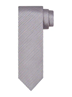 Profuomo Silk Woven Tie - Stone