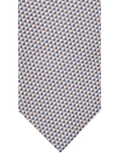 Profuomo Silk Woven Tie - Stone