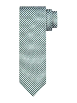 Profuomo Silk Woven Tie - Green