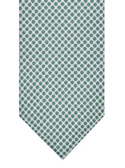 Profuomo Silk Woven Tie - Green