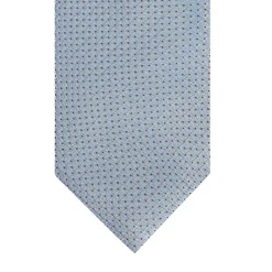 Profuomo Structure Woven Silk Tie - Blue