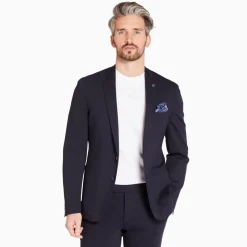 Remus Uomo Favian Stretch Blazer - Navy