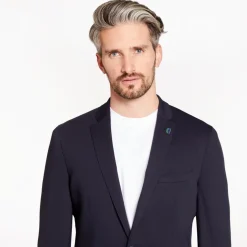 Remus Uomo Favian Stretch Blazer - Navy