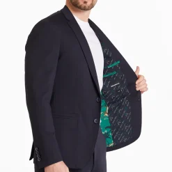 Remus Uomo Favian Stretch Blazer - Navy