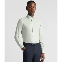 Remus Uomo Frank Twill Shirt - Green