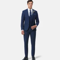 Remus Uomo Lazio Slim Fit 3 Piece Suit - Blue