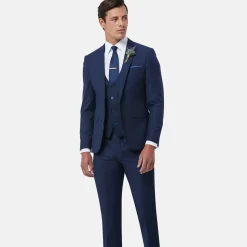 Remus Uomo Lazio Slim Fit 3 Piece Suit - Blue