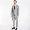 Remus Uomo Mario Slim 3 Piece Suit - Grey