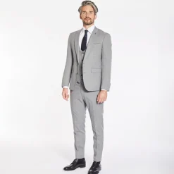 Remus Uomo Mario Slim 3 Piece Suit - Grey
