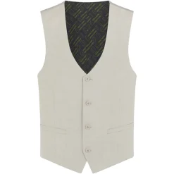 Remus Uomo Mario Waistcoat - Stone