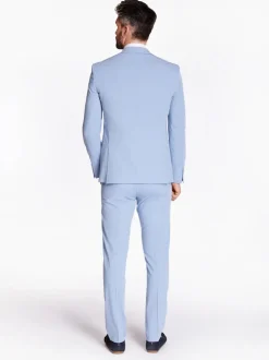 Remus Uomo Massa Plain 3 Piece Suit - Blue