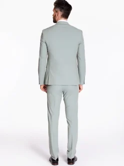 Remus Uomo Massa Plain 3 Piece Suit - Green