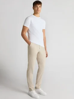 Remus Uomo Sondrio Stretch Linen Trousers - Stone