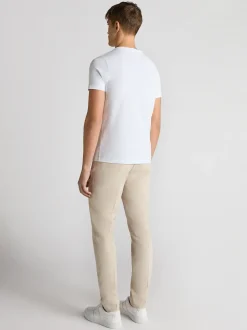 Remus Uomo Sondrio Stretch Linen Trousers - Stone