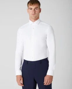 Remus Uomo Stretch Shirt - White