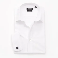 Remus Uomo Tapered Fit Cotton Shirt - White